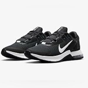 Nike Black and White Athletic Shoes with Breathable Mesh
